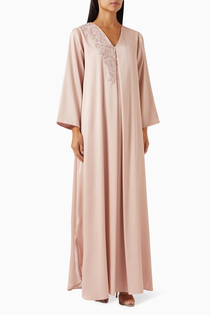 

Embroidered Maxi Dress, Pink