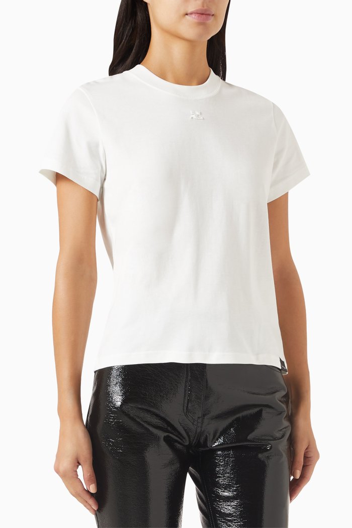 

Logo AC T-shirt in Cotton, White