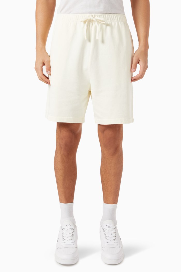

Logo Shorts in Cotton-fleece, Neutral