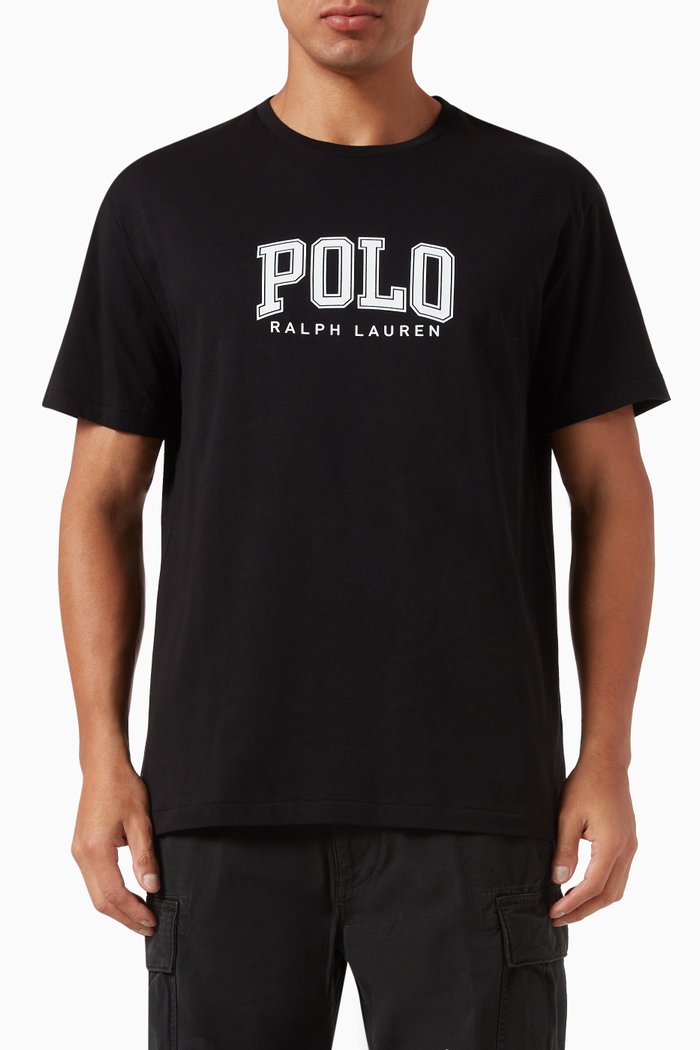 

Logo-print T-shirt in Cotton, Black