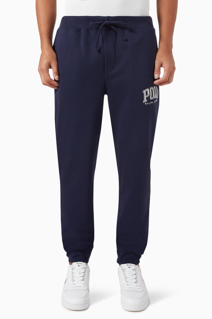 

Logo Jogger Pants in Cotton-blend, Blue