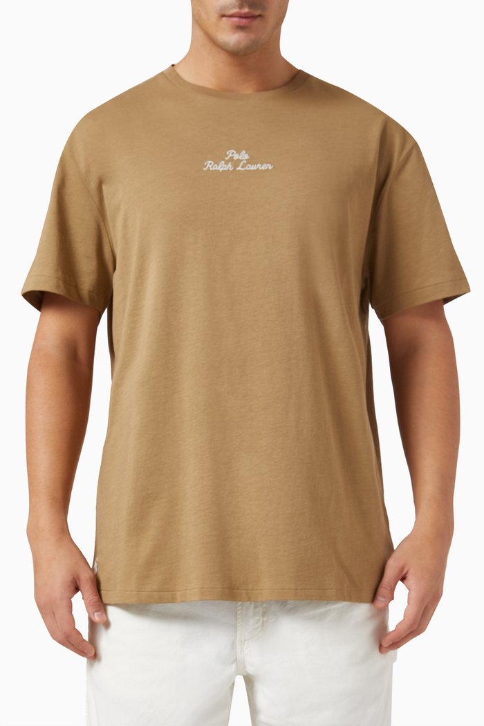 

Chain-stitch Logo T-shirt in Cotton-jersey, Neutral