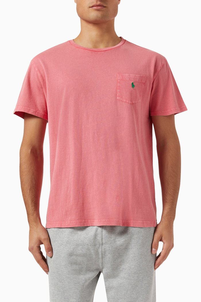 

Polo Pony T-shirt in Cotton-linen, Red