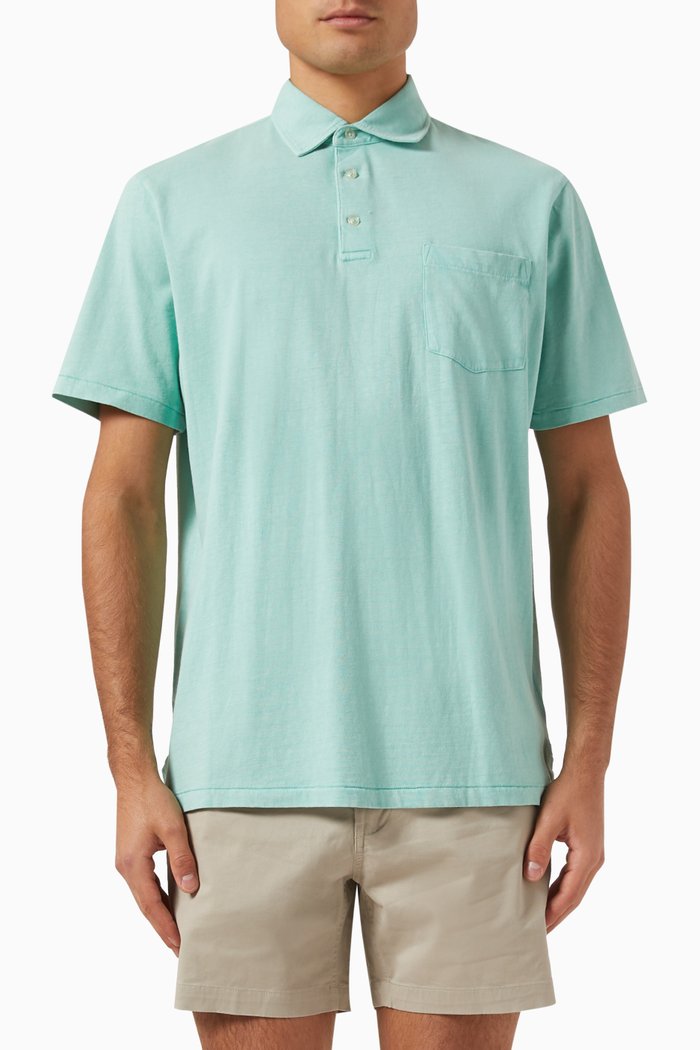 

Polo Pony Polo Shirt in Cotton-linen, Green
