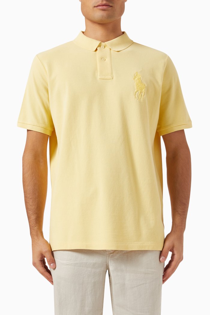 

Big Pony Embroidered Polo Shirt in Cotton, Yellow