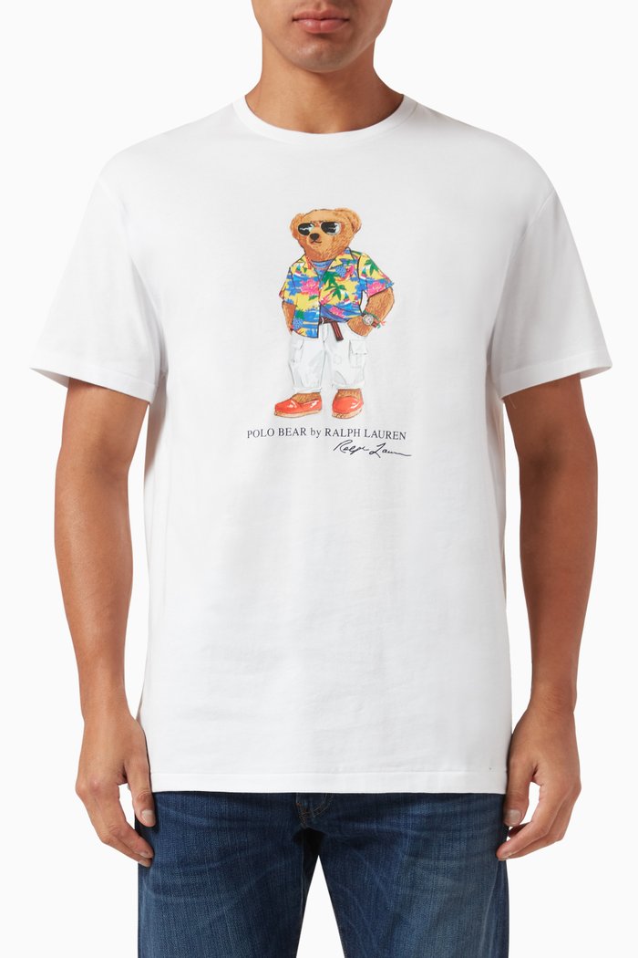 Polo Bear T-shirt in Cotton, White
