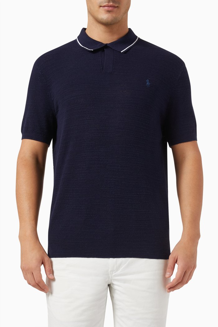 

Jonny Pony Pullover in Cotton-blend, Blue
