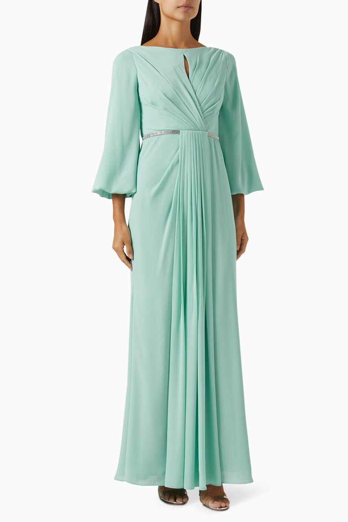 

Crystal-embellished Dress, Green