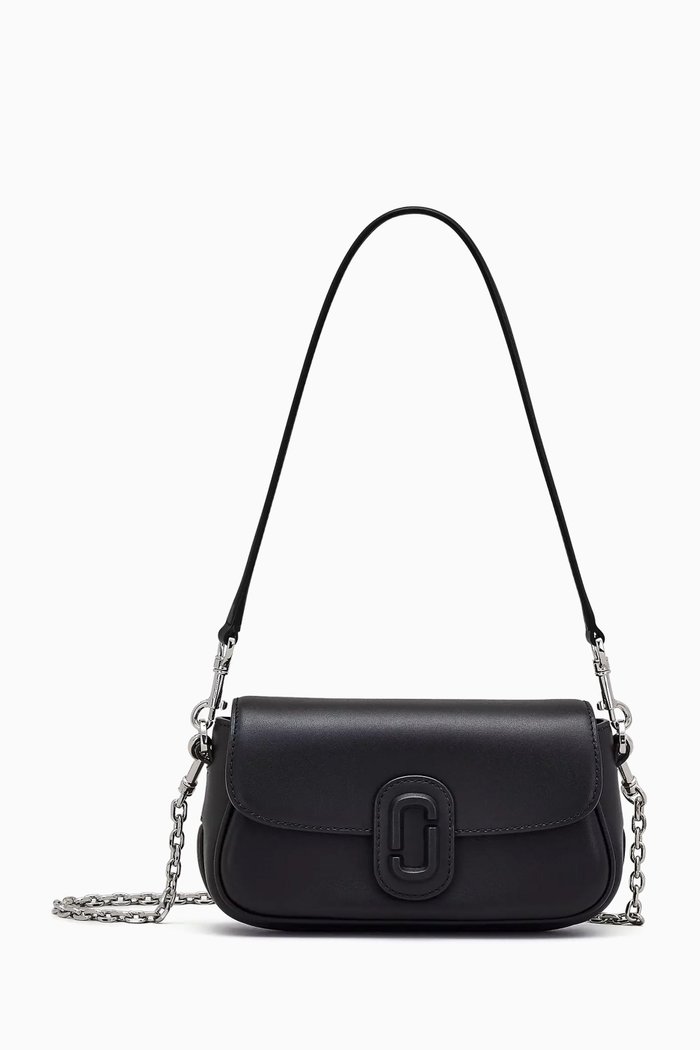 

The Clover Shoulder Bag in Smooth Leather, Black