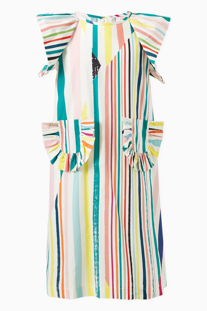 

Morgan Pocket Fan Dress in Cotton, Multicolour
