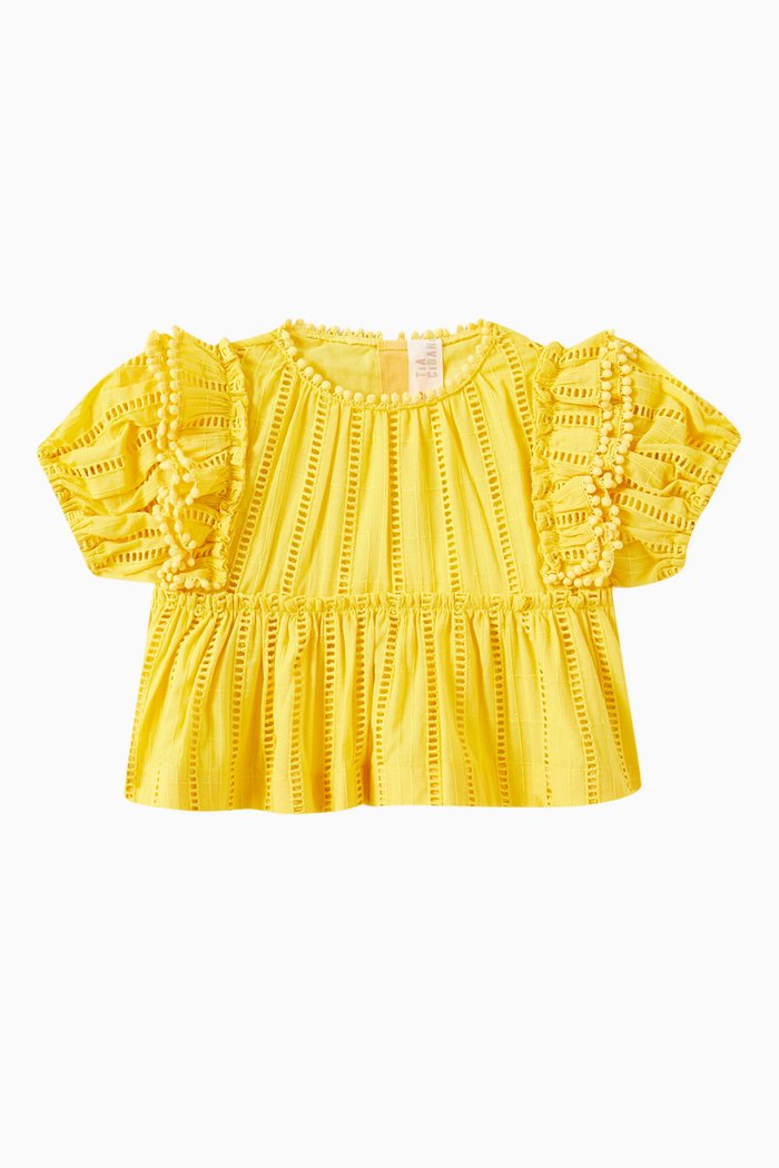 

Baby Piper Tiered Top in Cotton, Yellow