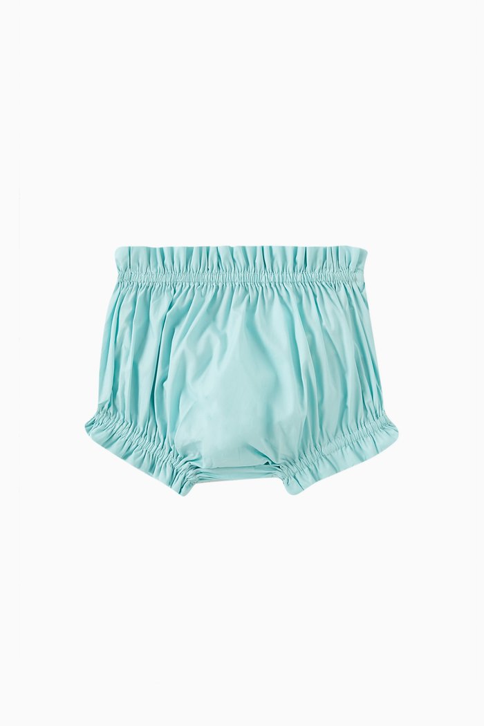 Lelo Gathered Bloomers in Cotton, Blue