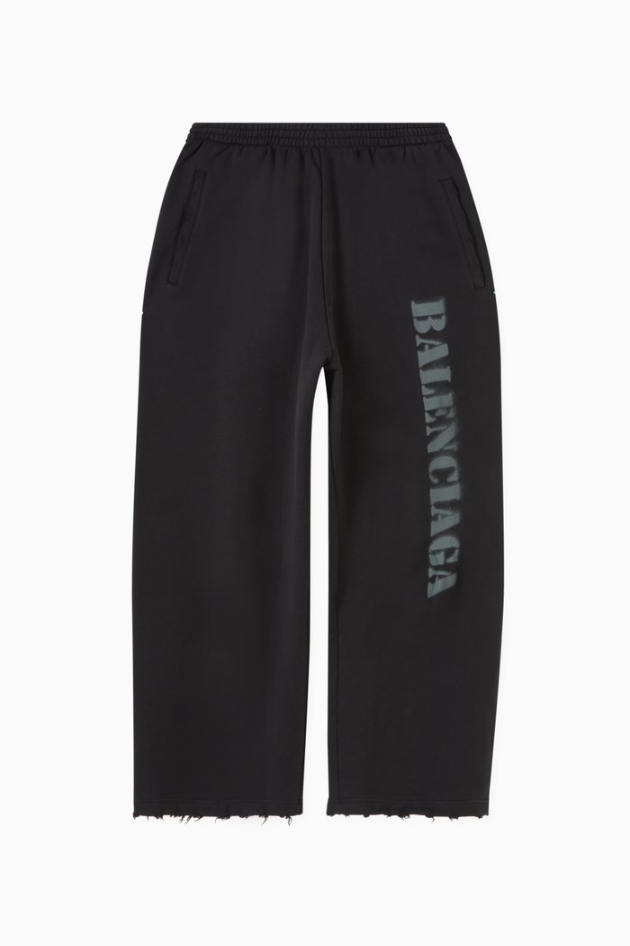 

Unisex Stencil Type Baggy Sweatpants in Archetype Fleece, Black