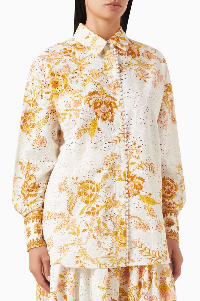 

Tora Oversized Shirt in Cotton, Neutral