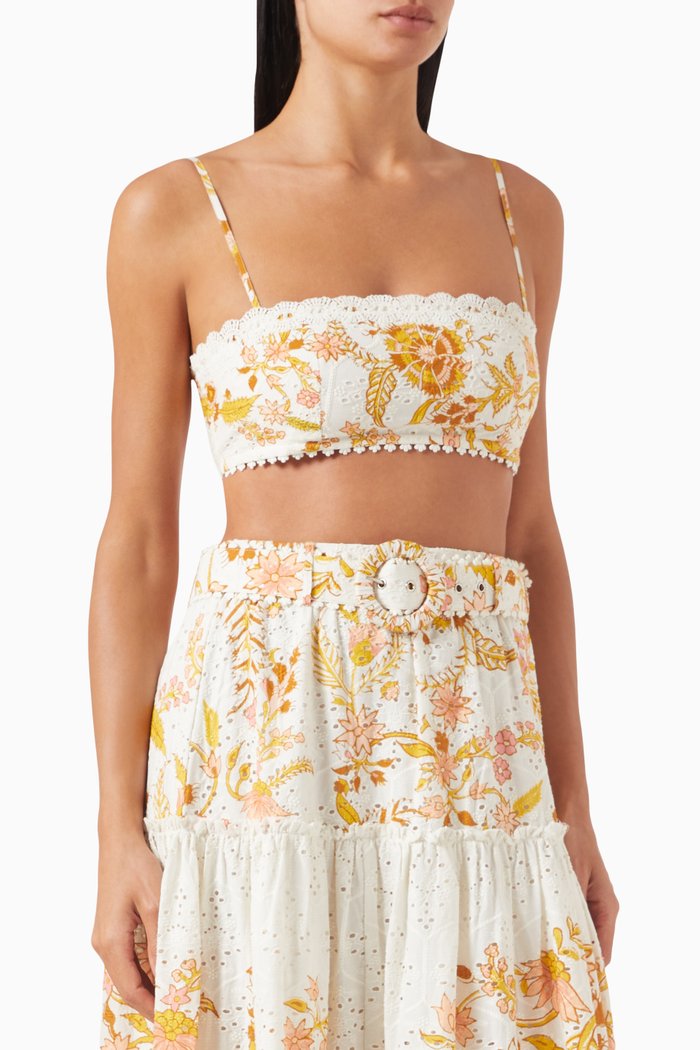 

Tora Bandeau Top in Cotton, Neutral