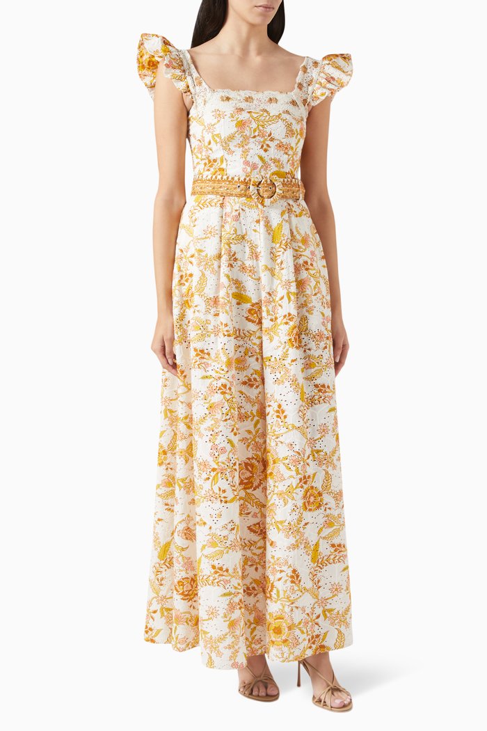 

Tora Belted Dress in Cotton, Neutral