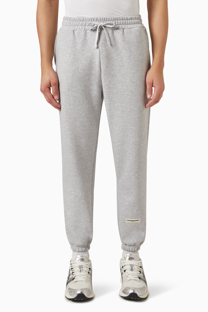 

Oversized 27" Joggers in Organic Cotton Blend, Grey