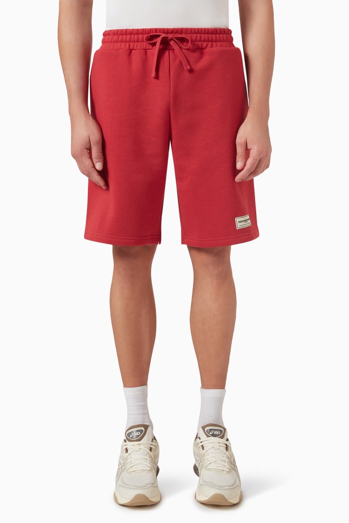 

Long Shorts in Organic Cotton-blend, Red