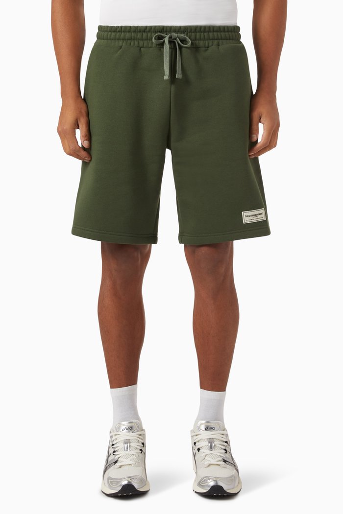 

Long Shorts in Organic Cotton-blend, Green