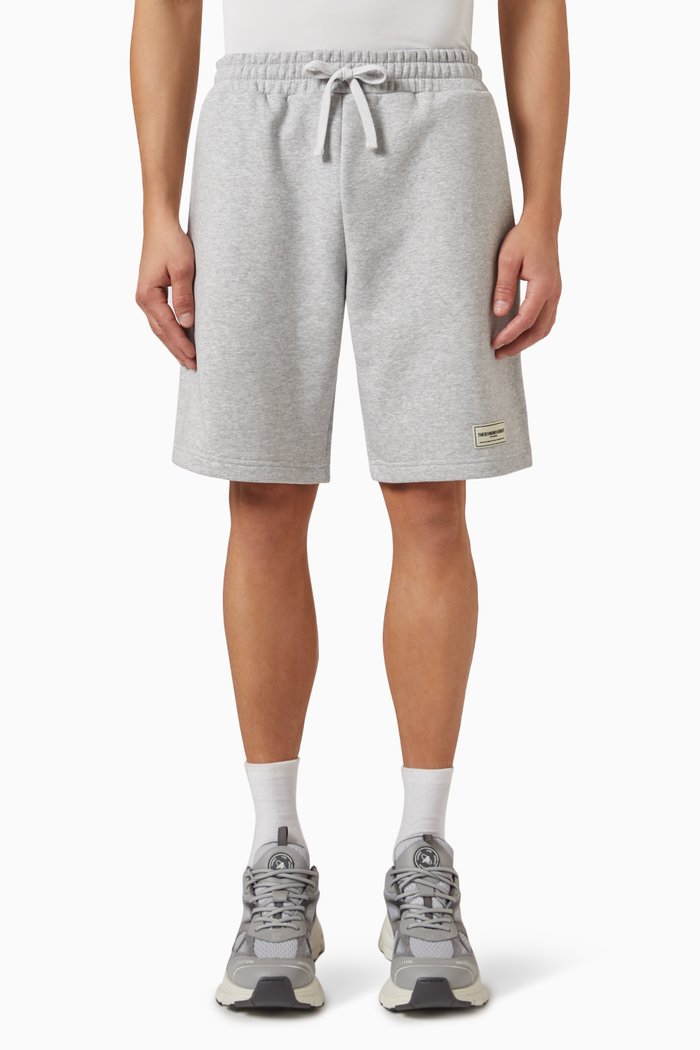 

Long Shorts in Organic Cotton-blend, Grey