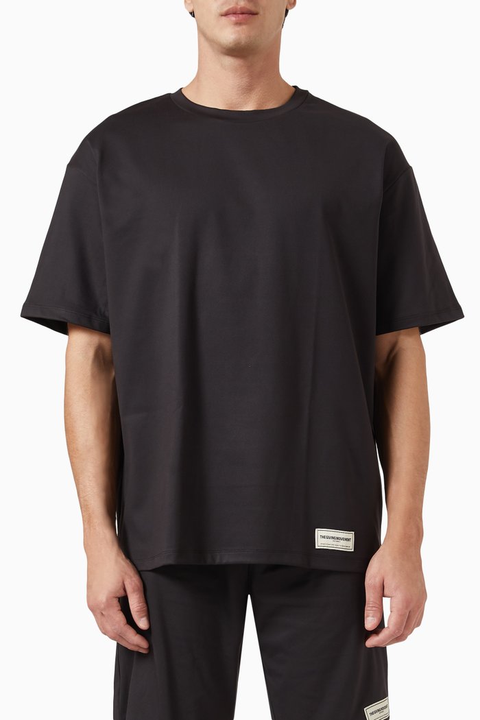 

Oversized T-Shirt in Softskin100©, Black