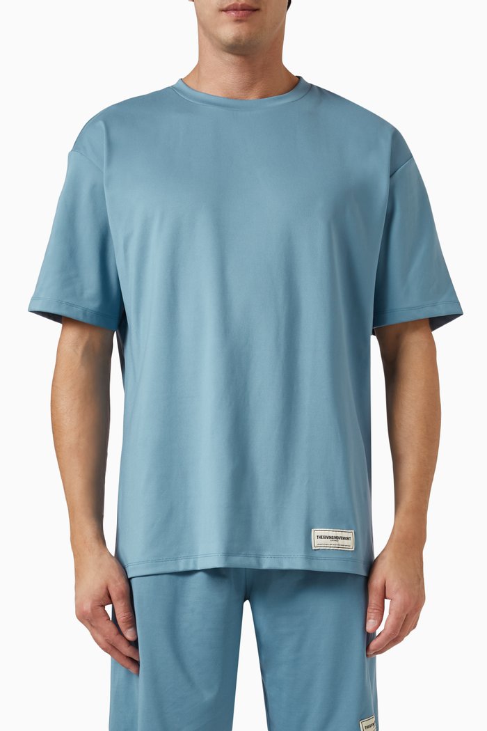 

Oversized T-Shirt in Softskin100©, Blue