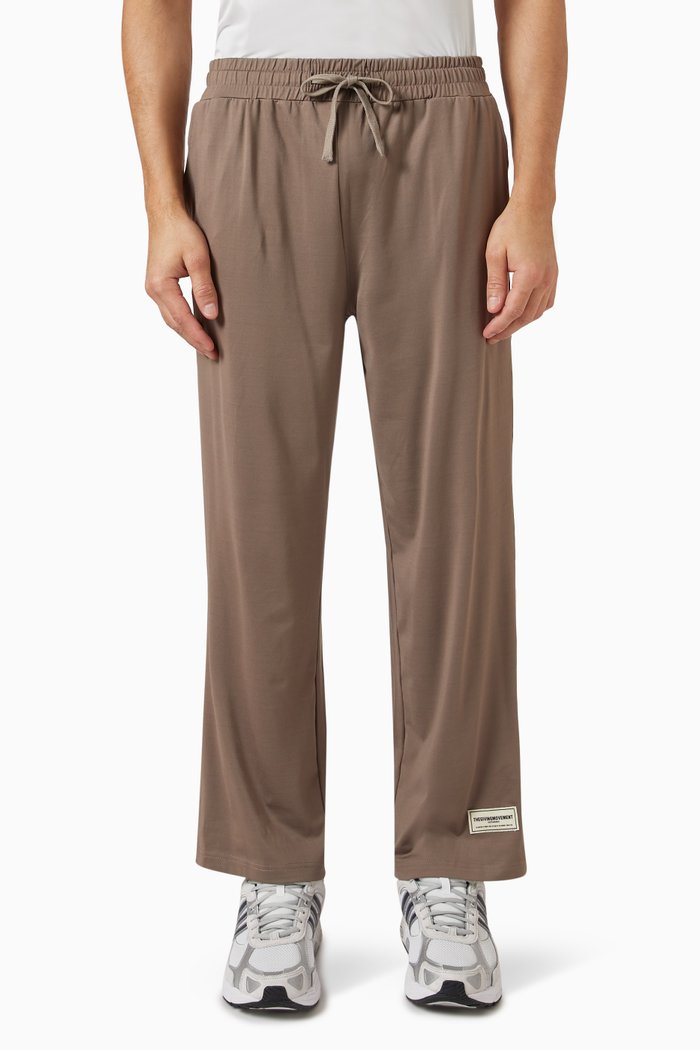 

Wide-leg Drawstring Joggers, Neutral