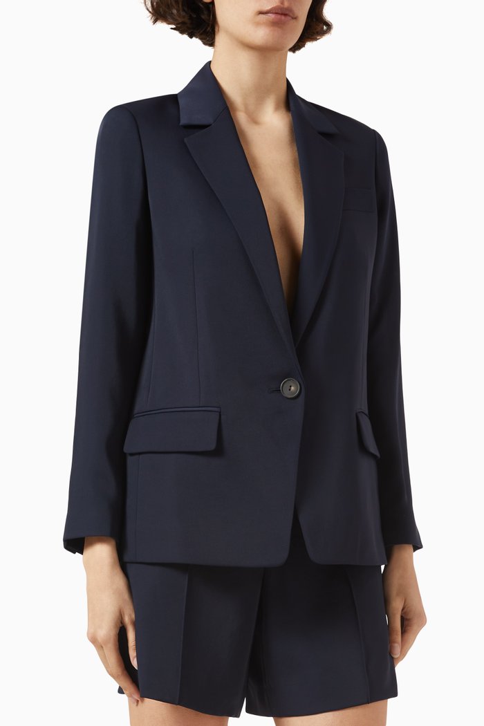 

Suiting Single-breasted Blazer, Black