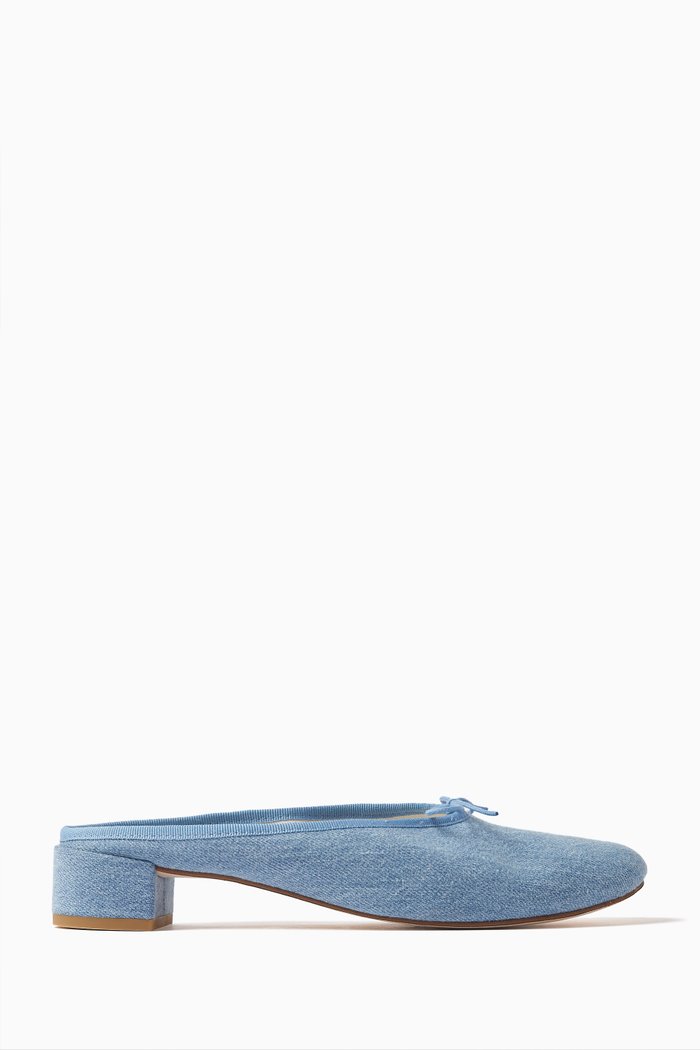 

Camille Mules in Denim, Blue