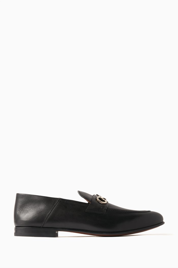 

Gin Mule Moccasins in Calf Leather, Black