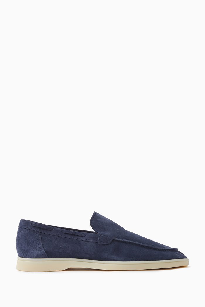 

Yacht Loafers in Softey® Suede, Blue