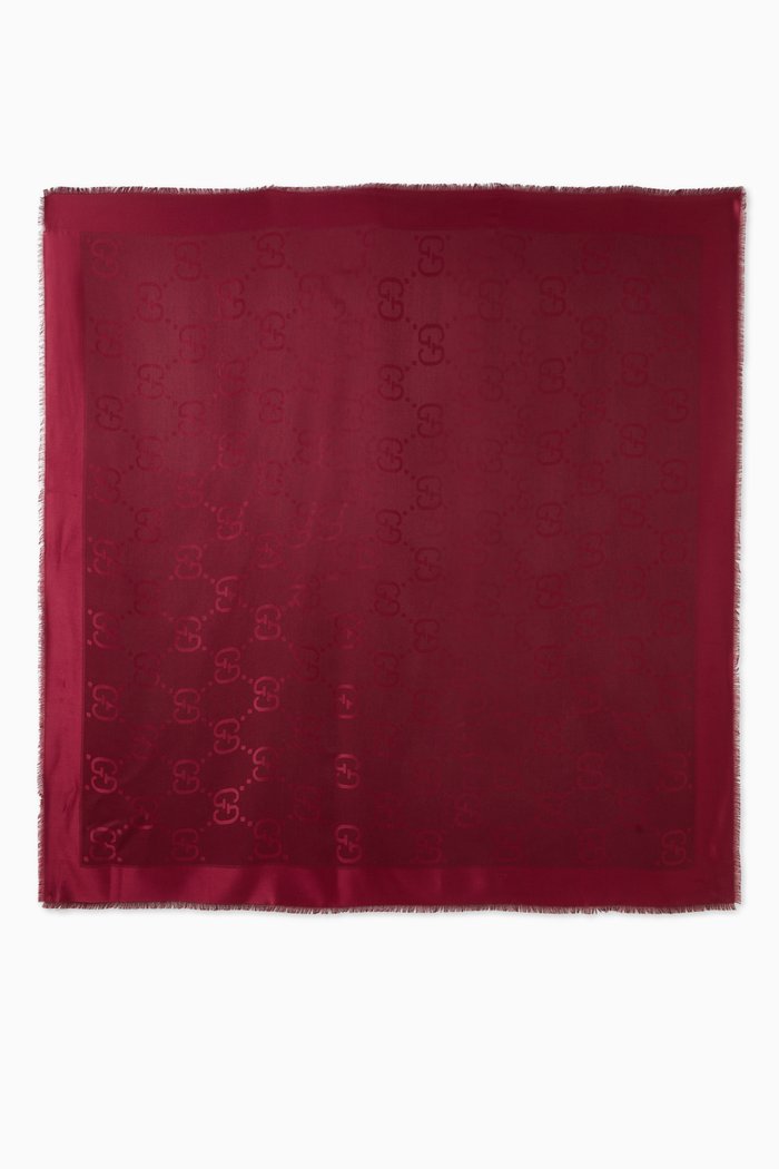

Scarf in GG Jacquard, Red