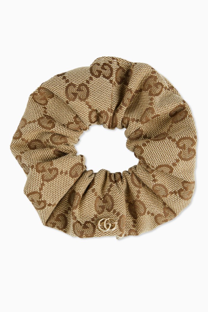 

Scrunchie in GG Canvas, Brown