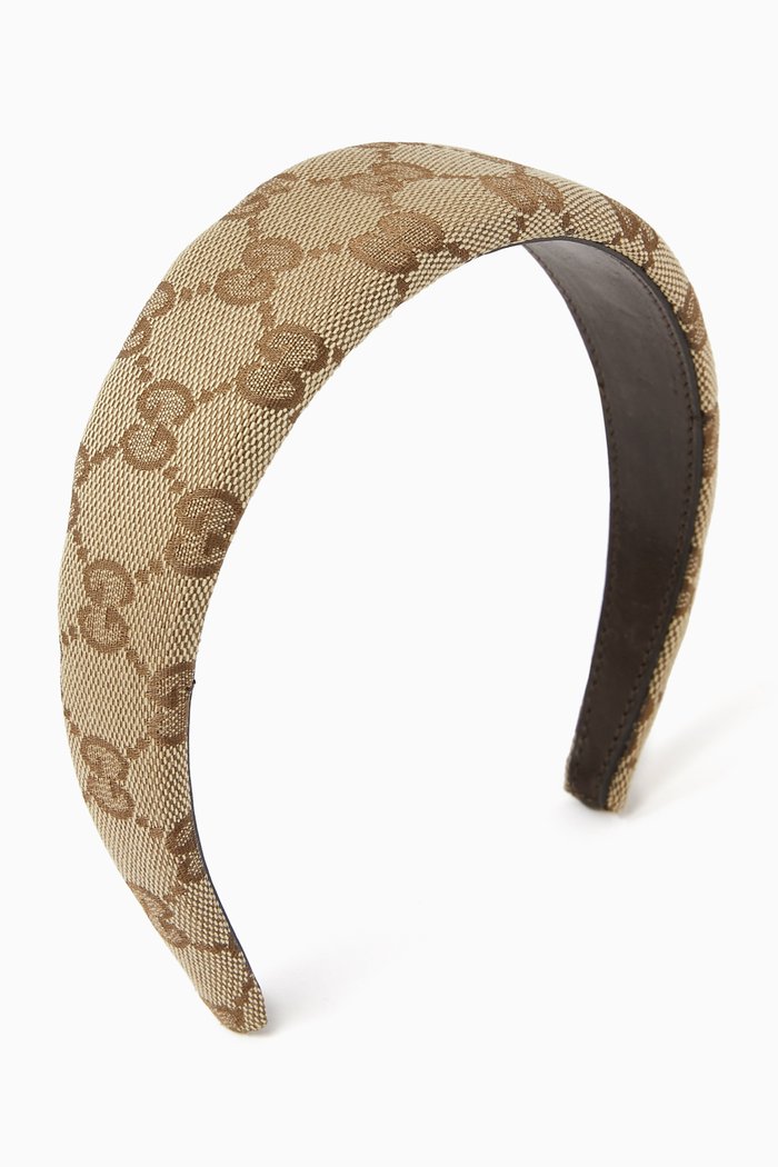 

Hairband in GG Canvas, Brown