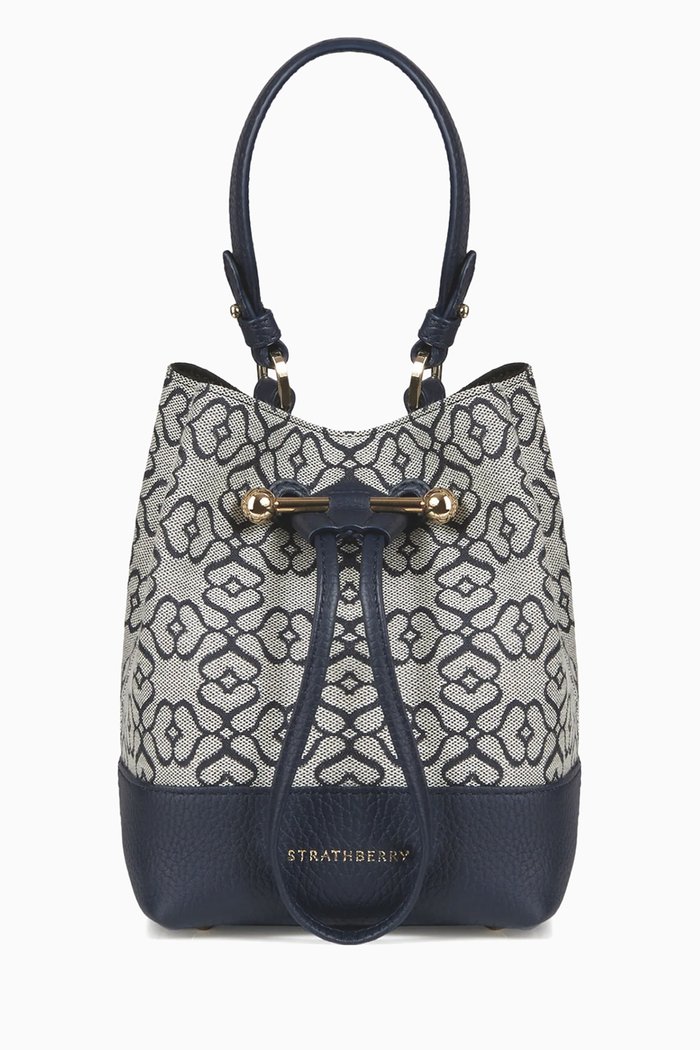 

10th Anniversary Lana Osette Crossbody Bag in Leather, Blue