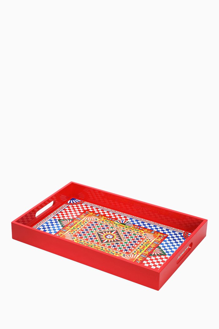 

Carretto Rectangular Tray in Wood, Multicolour