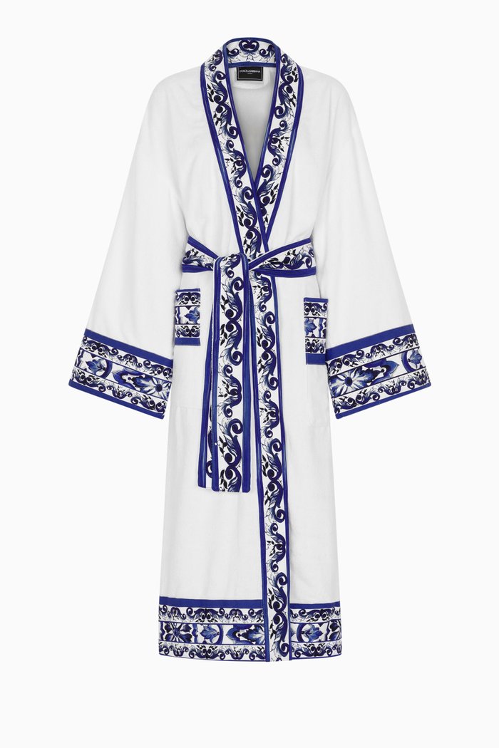 

Unisex Bathrobe in Cotton Terry, White