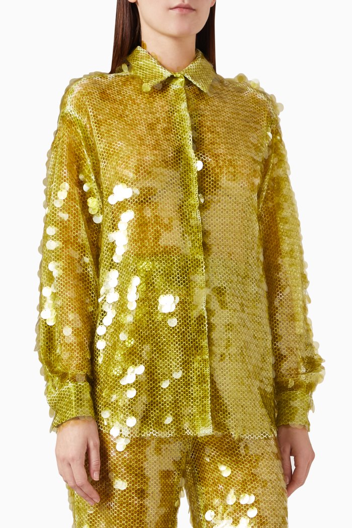 

Colette Sequin Shirt, Green