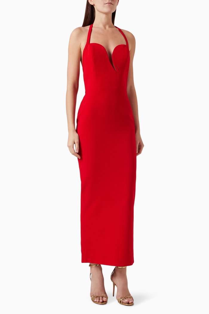 Manon Maxi Dress, Red