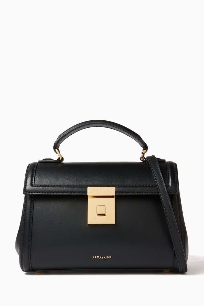 

Paris Tote Bag in Leather, Black