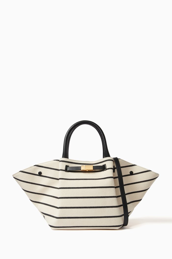 

Midi New York Tote Bag in Canvas, White