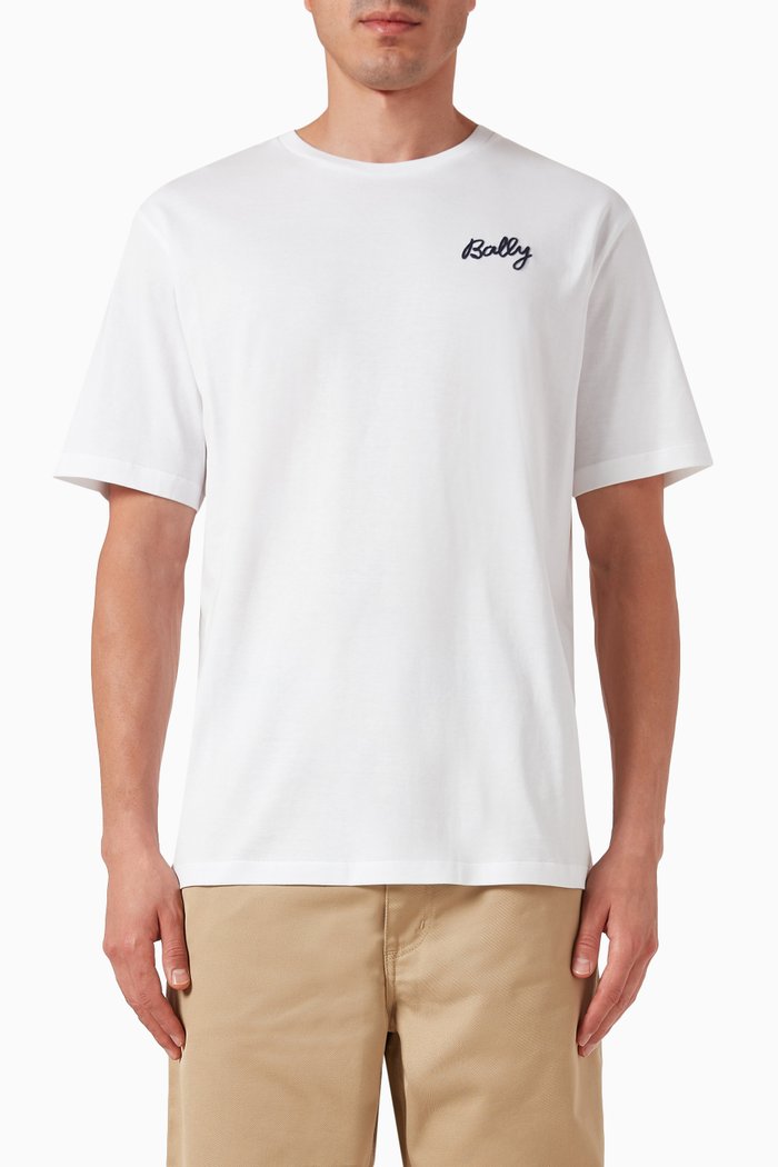 

Logo T-shirt in Cotton Jersey, White