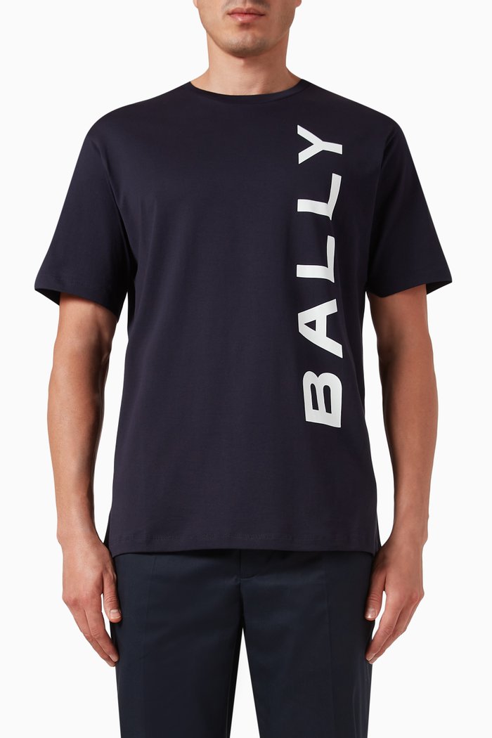 

Logo T-shirt in Cotton Jersey, Blue