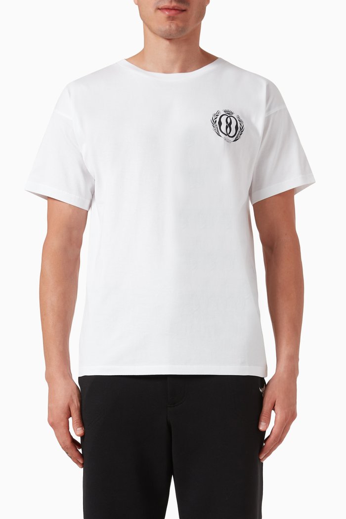 

Emblem T-shirt in Organic Cotton Jersey, White