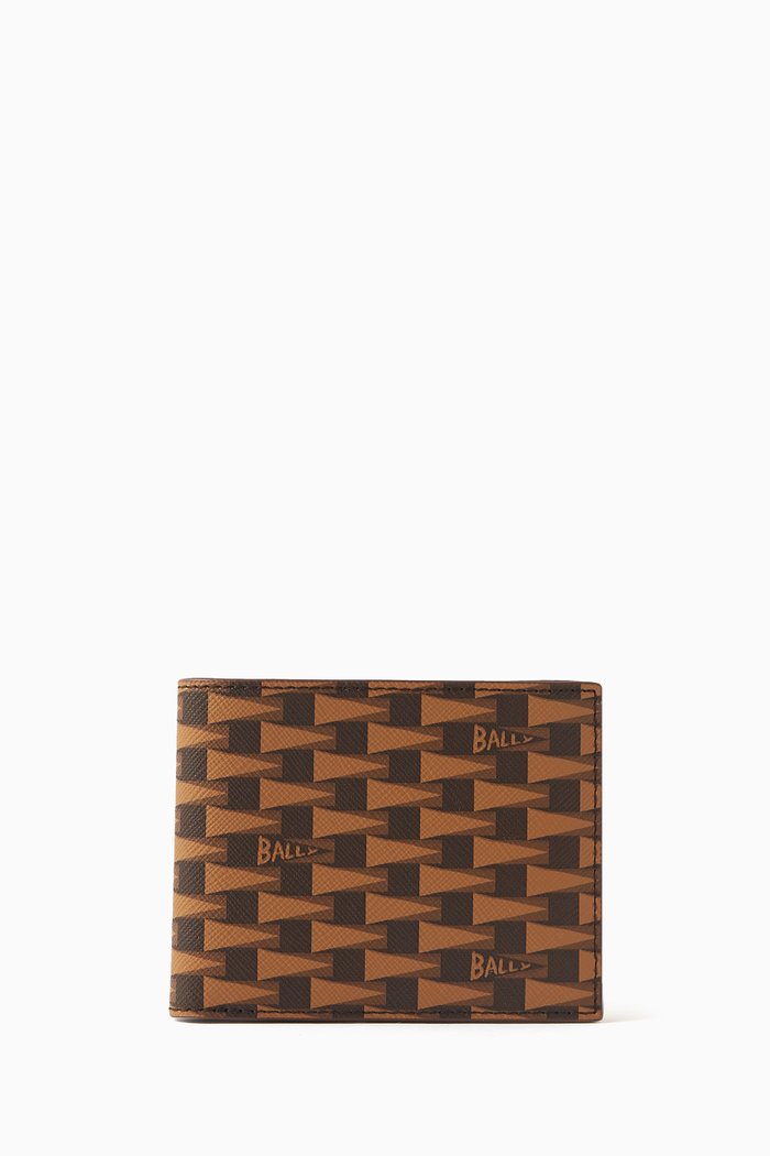

Pennant Bifold Wallet in TPU & Grained Leather, Multicolour