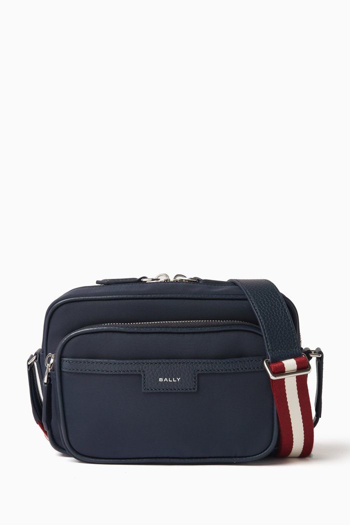 

Code Cross Belt Bag in Leather, Neutral