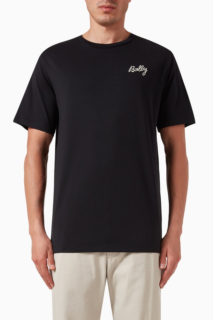 

Logo T-shirt in Cotton Jersey, Black