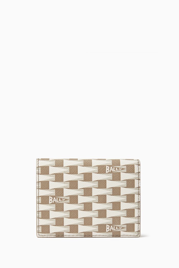 

Pennant Card Holder in TPU & Grained Leather, Multicolour