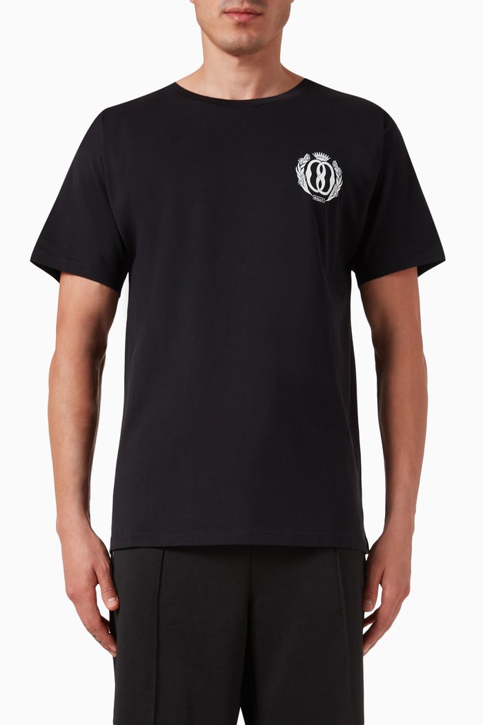 

Emblem T-shirt in Organic Cotton Jersey, Black