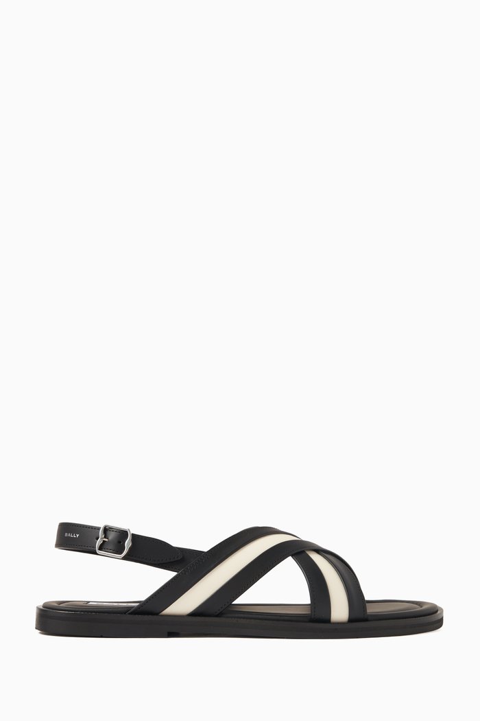 

Garey Sandals in Leather, Black